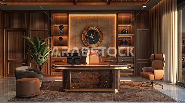 تصاميم عصرية لمكاتب الشركات في المملكة العربية السعودية, غرفة القراءة و الجلوس, الديكورات الداخلية الفاخرة, مكتب بديكور راقي و مميز على الطراز الحديث, تجهيزات مكتبية حديثة و أثاث أنيق و مريح