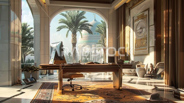 تجهيزات مكتبية حديثة و أثاث أنيق و مريح, تصاميم عصرية لمكاتب الشركات في المملكة العربية السعودية, غرفة القراءة و الجلوس, الديكورات الداخلية الفاخرة, مكتب بديكور راقي و مميز على الطراز الحديث