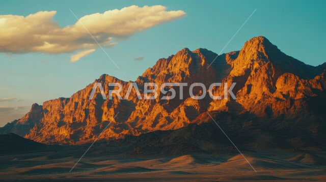 المرتفعات والقمم الجبلية والمنحدرات، سلسلة الجبال والتكوينات والتشكلات الصخرية في المناطق الصحراوية، الكثبان الرملية والوديان في البراري، اماكن سياحية مشهورة في المملكة العربية السعودية، خلفية الطبيعة