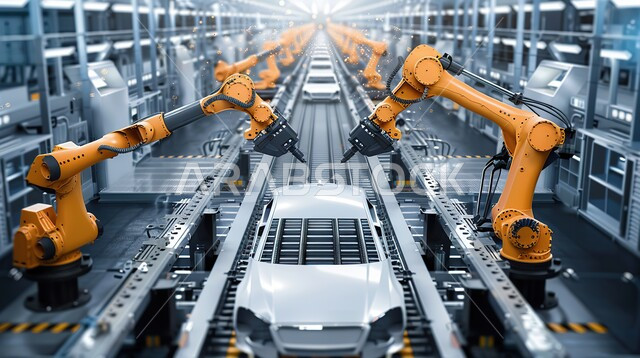 interior of modern factory