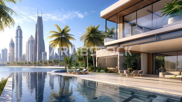 ديكورات خارجية غريبة للمنازل مبتكرة وحديثة، أماكن ترفيهية في المناطق السياحية، تصاميم عصرية مع واجهات زجاجية، الفن الهندسي المعماري على الطراز الحديث للفلل والشقق السكنية في المملكة العربية السعودية، الاهتمام بزراعة الاشجار الخضراء