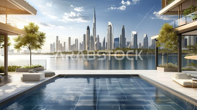 ديكورات خارجية غريبة للمنازل مبتكرة وحديثة، أماكن ترفيهية في المناطق السياحية، تصاميم عصرية مع واجهات زجاجية، الفن الهندسي المعماري على الطراز الحديث للفلل والشقق السكنية في المملكة العربية السعودية، الاهتمام بزراعة الاشجار الخضراء