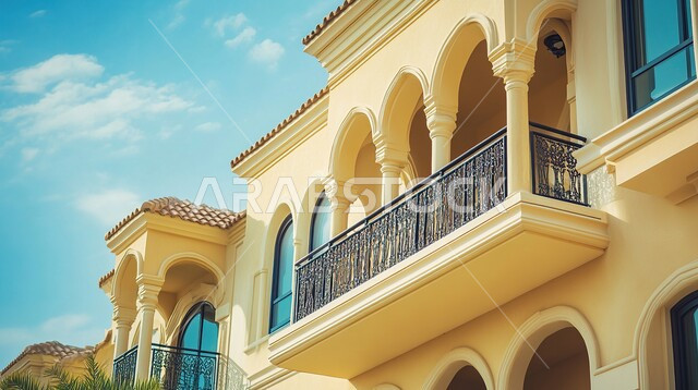 ديكورات خارجية غريبة للمنازل مبتكرة وحديثة، أماكن ترفيهية في المناطق السياحية، تصاميم عصرية مع واجهات زجاجية، الفن الهندسي المعماري على الطراز الحديث للفلل والشقق السكنية في المملكة العربية السعودية، الاهتمام بزراعة الاشجار الخضراء