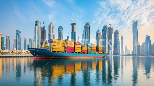 الاقتصاد البحري لنقل واستلام كونتينرات التخزين, ميناء شحن البضائع و الحاويات التجارية, مرفأ تجاري لتوصيل السلع والمنتجات المحلية عبر السفن في البحار, استيراد وتصدير البضاعة في المملكة العربية السعودية