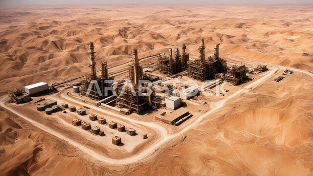 مصافي تكرير النفط والغاز, صناعات ومشاريع بتروكيماوية، مفهوم هندسة البترول في دول الخليج, النهضة بالاقتصاد الوطني السعودي, الأبراج والهياكل المعدنية في الأراضي الصحراوية, مستودعات وخزانات كبيرة وضخمة, مصانع ومناجم الوقود في المملكة العربية السعودية