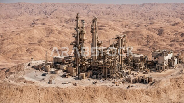 اعتماد التقنيات والتكنولوجيا الحديثة في إنتاجية الغاز، صناعات ومشاريع بيتروكيماوية، ادوات ومعدات ضخمة وحديثة ، التطور الهندسي والعمراني لمصافي البترول في المملكة العربية السعودية، مصفاة نفط على الرمال الذهبية الناعمة