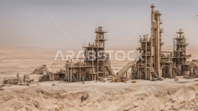 ادوات ومعدات ضخمة وحديثة ، التطور الهندسي والعمراني لمصافي البترول في المملكة العربية السعودية، مصفاة نفط على الرمال الذهبية الناعمة، اعتماد التقنيات والتكنولوجيا الحديثة في إنتاجية الغاز، صناعات ومشاريع بيتروكيماوية