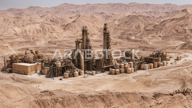 التطور الهندسي والعمراني لمصافي البترول في المملكة العربية السعودية، مصفاة نفط على الرمال الذهبية الناعمة، اعتماد التقنيات والتكنولوجيا الحديثة في إنتاجية الغاز، صناعات ومشاريع بيتروكيماوية، ادوات ومعدات ضخمة وحديثة