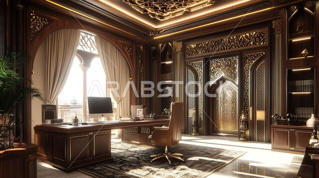 تجهيزات مكتبية أنيقة مع أثاث مكتبي مريح, تصاميم حديثة لمكاتب الشركات في المملكة العربية السعودية, الديكورات العصرية الفاخرة, مكتب بديكور راقي على الطراز الحديث, التصميم الداخلي الأنيق