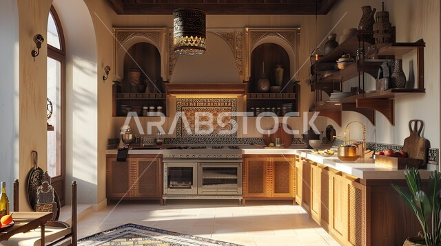 تصميم داخلي لمطبخ على الطراز الحديث, الديكورات العصرية الحديثة للمطابخ الفاخرة، أثاث منزلي راقي، شقق و فلل سكنية في المملكة العربية السعودية, التصاميم الأنيقة المميزة