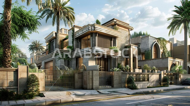 النمو والتقدم العمراني في المملكة العربية السعودية، الفن الهندسي المعماري على الطراز الحديث، المباني والبيوت السكنية، الفلل والفنادق المتميزة، تصاميم عصرية للمنتجعات الفاخرة، الاهتمام بالتشجير وزراعة النباتات الخضراء