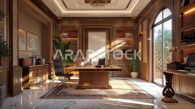 الديكورات العصرية الفاخرة, تصاميم حديثة لمكاتب الشركات في المملكة العربية السعودية, مكتب بديكور راقي على الطراز الحديث, التصميم الداخلي الأنيق, تجهيزات مكتبية أنيقة مع أثاث مكتبي مريح