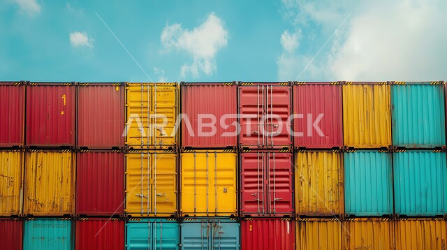 نقل واستلام كونتينرات التخزين عبر الاقتصاد البحري, تصدير وإستيراد البضاعة في السعودية من خلال استخدام الوسائل المتطورة الحديثه، حاويات شحن البضائع التجارية، تجارة السلع والمنتجات المحلية عبر السفن في البحار