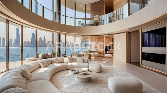 ديكورات عصرية ومبتكرة للشقق والفلل السكنية في المملكة العربية السعودية، أثاث منزلي راقي ومريح, غرفة جلوس فاخرة, الواجهات والنوافذ الزجاجية، غرف معيشه بتصاميم عصرية حديثه, التحف والديكورات الداخليه الأنيقة