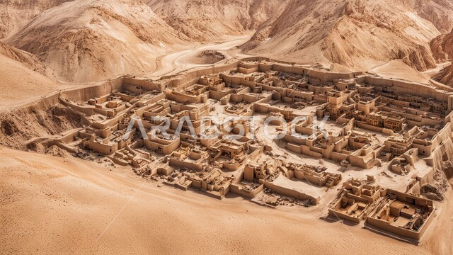 أماكن مناجم الذهب الطبيعي، مناطق التنقيب عن الثروات الباطنية الخام، الطبيعة الصخرية وتضاريس السلاسل الجبلية، المرتفعات وقمم الجبال في المملكة العربية السعودية، الحفر والعمل في موقع التعدين، نقل الأتربة بواسطة الشاحنات