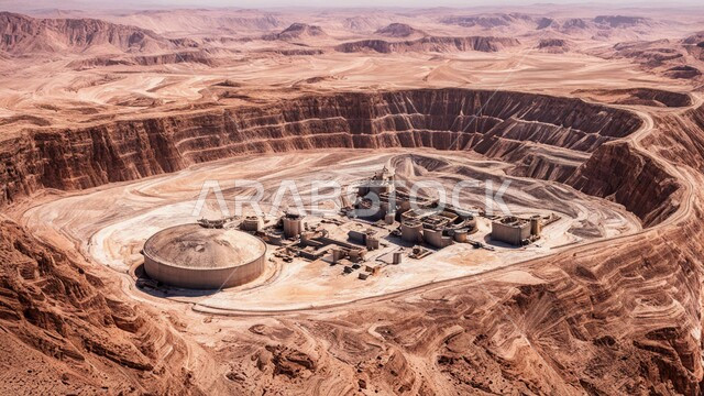 التنقيب عن الثروات الباطنية الخام، أماكن مناجم النيكل الطبيعي، الطبيعة الجبلية والتضاريس، المرتفعات وقمم الجبال في المملكة العربية السعودية، مستودعات وخزانات ضخمة في موقع التعدين، التكوينات والتشكيلات الصخرية