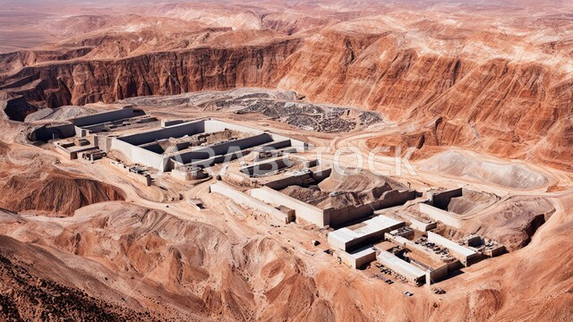 النهضة بالاقتصاد الوطني في المملكة العربية السعودية، مناجم النيكل الطبيعي، التنقيب عن الثروات الباطنية الخام، أعمال الحفر والاستنباط في موقع التعدين، الطبيعة الجبلية والتضاريس، التكوينات والتشكيلات الصخرية