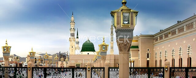 Architectural engineering designs for building mosques, domes and minarets in the Arab-Islamic style, the concept of drawing closer to God Almighty, the call of Muslims to perform religious duties and prayers, places of worship in the Kingdom of Saudi Arabia