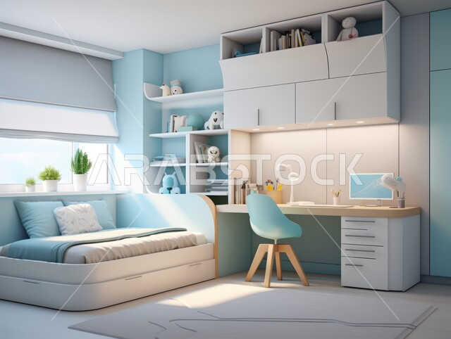 أثاث واكسسوارات منزلية داخلية أنيقة، التصميم الداخلي للمنازل والبيوت باللون الازرق، غرفة نوم بتصاميم عصرية حديثة, شقق وفلل سكنية فاخرة، فنادق ومنتجعات بديكورات راقية في المملكة العربية السعودية, النوافذ والواجهات الزجاجية