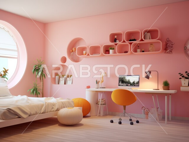 فنادق ومنتجعات بديكورات راقية في المملكة العربية السعودية, أثاث واكسسوارات منزلية داخلية أنيقة، غرفة نوم بتصاميم عصرية حديثة, التصميم الداخلي للمنازل والبيوت باللون الوردي و الابيض، شقق وفلل سكنية فاخرة، النوافذ والواجهات الزجاجية