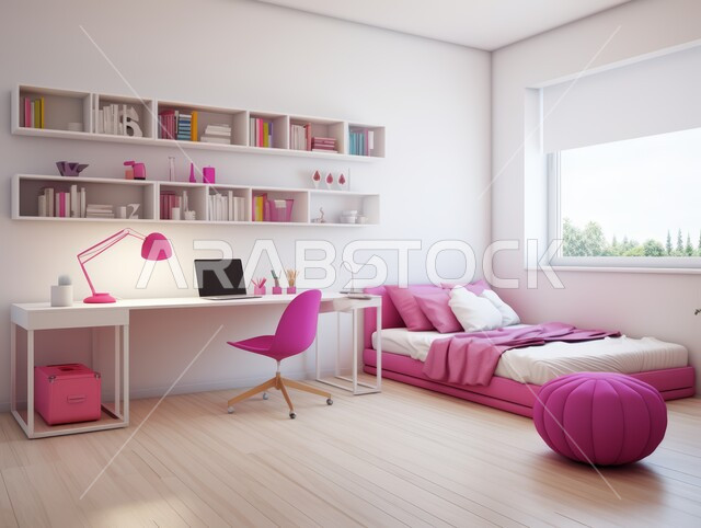 فنادق ومنتجعات بديكورات راقية في المملكة العربية السعودية, أثاث واكسسوارات منزلية داخلية أنيقة، غرفة نوم بتصاميم عصرية حديثة, التصميم الداخلي للمنازل والبيوت باللون الوردي و الابيض، شقق وفلل سكنية فاخرة، النوافذ والواجهات الزجاجية