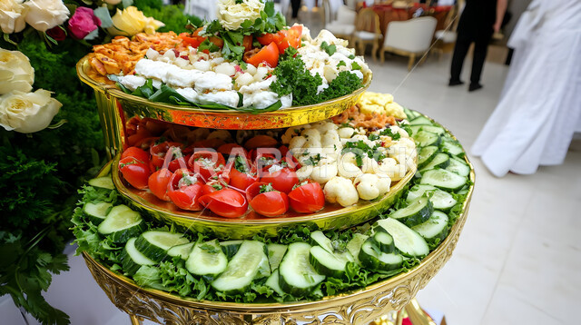 Agricultural crops and Saudi national products, types and varieties of different goods in traditional popular markets, a store selling household needs and supplies, displaying vegetables and local food products in the market