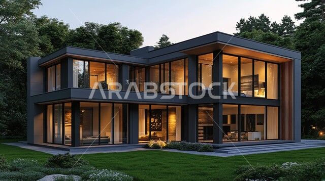 أماكن التجمع العائلي وقضاء الأوقات الممتعة، ديكورات خارجية عصرية أنيقة لشرفة المنزل، الفنون الهندسية المعمارية على الطراز الحديث والمتطور, شقق وفلل سكنية وسياحية, المناظر الطبيعية والإطلالة الفاخرة
