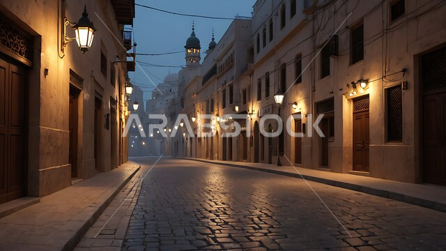 الأزقة والشوارع الرئيسية المزينة والمضيئة ليلا، الفنون الهندسية البيوت والمنازل على الطراز الإسلامي احياء سكنيه قديمه في المدينة المنوره في المملكة العربية السعودية، مدن ومعالم تاريخية , أماكن سياحية مشهورة، البيوت الشعبية التاريخية القديمة