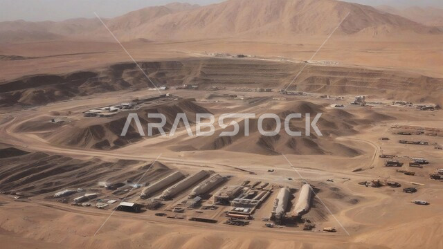 العمل في موقع التعدين، التخلص من الأتربة والصخور ونقلها بعيدا, مناطق التنقيب عن الثروات الباطنية، الطبيعة الصخرية وتضاريس السلاسل الجبلية، المرتفعات وقمم الجبال في المملكة العربية السعودية