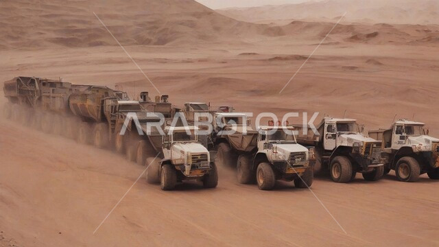 العمل في موقع التعدين، التخلص من الأتربة والصخور ونقلها بعيدا, مناطق التنقيب عن الثروات الباطنية، الطبيعة الصخرية وتضاريس السلاسل الجبلية، المرتفعات وقمم الجبال في المملكة العربية السعودية