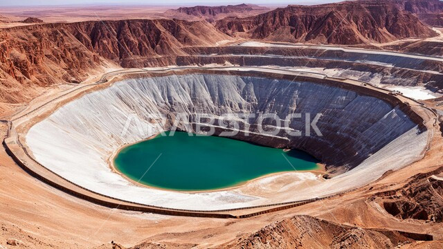 Exploration of raw underground resources, sand formations and formations, drilling and exploration works at the mining site, mountainous nature and terrain, natural nickel mines, renaissance of the national economy in the Kingdom of Saudi Arabia