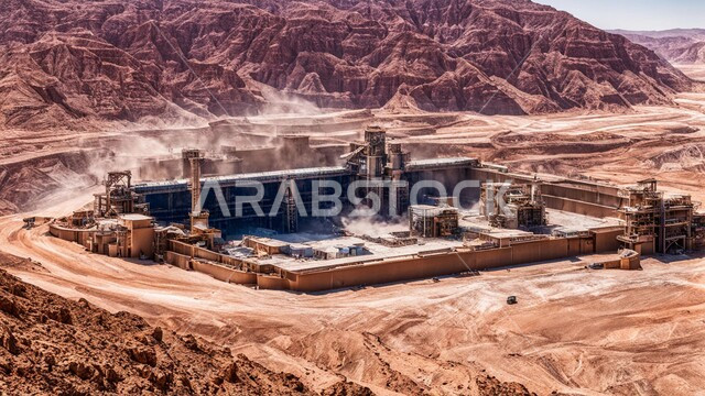 Exploration of raw underground resources, sand formations and formations, drilling and exploration works at the mining site, mountainous nature and terrain, natural nickel mines, renaissance of the national economy in the Kingdom of Saudi Arabia