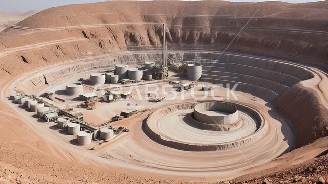 أعمال الحفر والاستنباط في موقع التعدين، النهضة بالاقتصاد الوطني في المملكة العربية السعودية، الطبيعة الجبلية والتضاريس، مناجم النيكل الطبيعي، التنقيب عن الثروات الباطنية الخام، التكوينات والتشكيلات الرملية