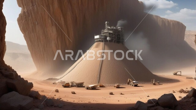  التنقيب عن الثروات الباطنية الخام، التكوينات والتشكيلات الرملية،  أعمال الحفر والاستنباط في موقع التعدين، الطبيعة الجبلية والتضاريس، مناجم النيكل الطبيعي، النهضة بالاقتصاد الوطني في المملكة العربية السعودية