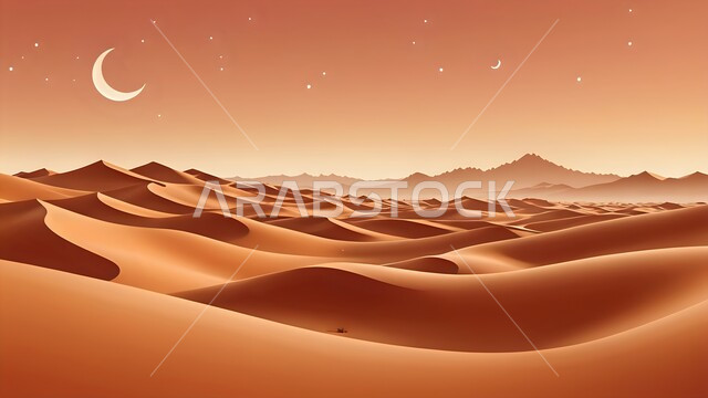 الطبيعة الجبلية في السعودية، التشكيلات والتكوينات الصخرية، الكثبان والتلال الرملية في المناطق الصحراوية، مغامرات ورحلات السفاري في الصحاري، رسوم توضيحية لصحراء المملكة