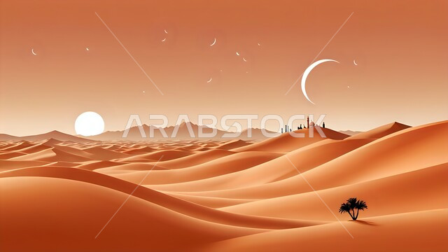 التشكيلات والتكوينات الصخرية، الطبيعة الجبلية في السعودية،  الكثبان والتلال الرملية في المناطق الصحراوية، مغامرات ورحلات السفاري في الصحاري، رسوم توضيحية لصحراء المملكة