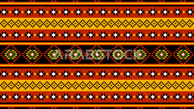 Traditional heritage arts, Saudi Arabian Gulf design for authentic colorful Arabic engravings in the Kingdom of Saudi Arabia, Saudi folk heritage for Sadu decoration