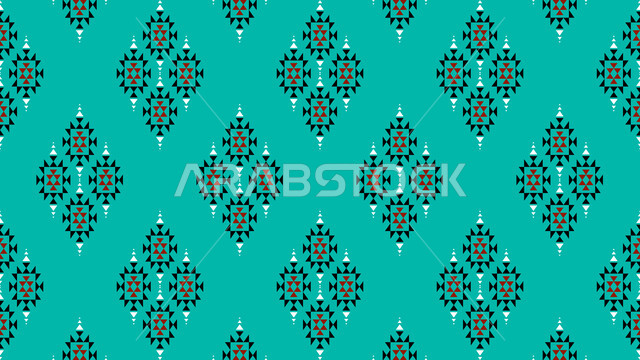 التراث الشعبي السعودي لزخرفة السدو، فنون تقليديه تراثيه حرفيه، تصميم عربي خليجي سعودي للنقوش العربيه الاصيله الملونة في المملكة العربيه السعودية