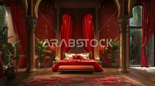  الديكورات الداخلية للمنازل الفاخرة، غرف نوم بتصاميم قديمة على الطراز الكلاسيكي، فلل وشقق سكنية في المملكة العربية السعودية، فن التصميم الداخلي والأثاث الراقي بألوان هادئة، مفهوم الراحة والاسترخاء