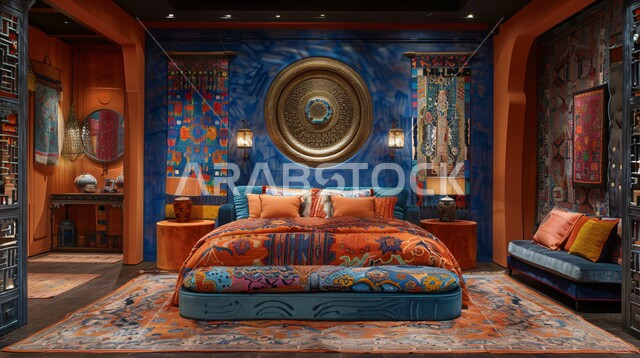  الديكورات الداخلية للمنازل الفاخرة، غرف نوم بتصاميم قديمة على الطراز الكلاسيكي، فلل وشقق سكنية في المملكة العربية السعودية، فن التصميم الداخلي والأثاث الراقي بألوان هادئة، مفهوم الراحة والاسترخاء