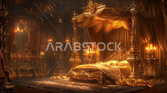 الطراز الكلاسيكي والتصاميم القديمة لغرف النوم، الديكورات الداخلية للمنازل الفاخرة، فلل وشقق سكنية في المملكة العربية السعودية، فن التصميم الداخلي والأثاث الراقي بألوان هادئة، مفهوم الراحة والاسترخاء