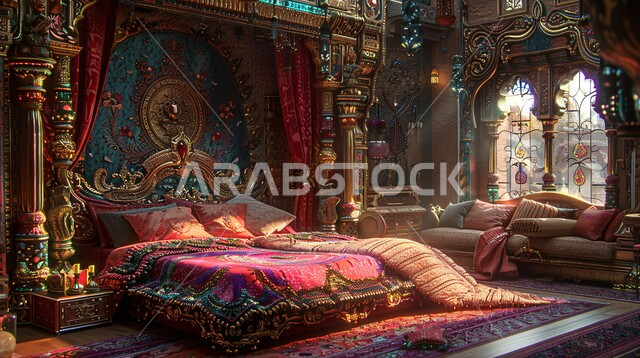 فلل وشقق سكنية في المملكة العربية السعودية, فن التصميم الداخلي والأثاث الراقي بألوان هادئة, مفهوم الراحة والاسترخاء, الديكورات الداخلية للمنازل الفاخرة, غرف نوم بتصاميم قديمة على الطراز الكلاسيكي