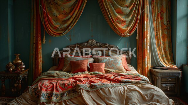 مفهوم الراحه والاسترخاء , غرفة نوم بتصاميم عصرية فاخرة, فن التصميم والديكورات المتطورة، شقق وفلل سكنية، أثاث منزلي داخلي وأنيق، فنادق ومنتجعات حديثة، فنون الهندسة المعمارية والديكور
