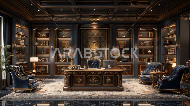 ديكورات فخمة لمكاتب شركات المملكة العربية السعودية, تصاميم داخلية راقية على الطراز الحديث, التحف والاكسسوارات الفاخرة، تجهيزات مكتبية حديثة بأثاث أنيق ومميز