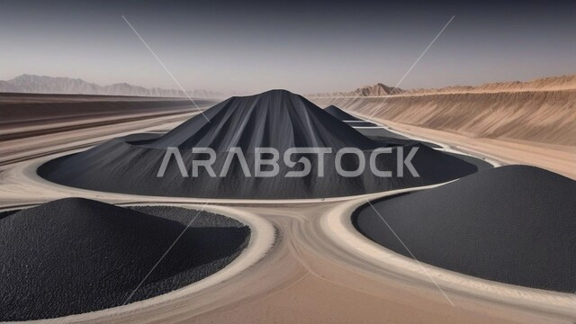 مناجم الفحم الطبيعي العربية، مناطق التنقيب عن الثروات الباطنية، الطبيعة الصخرية وتضاريس السلاسل الجبلية، المرتفعات وقمم الجبال في المملكة العربية السعودية, كميات ضخمة من إنتاج الفحم الوطني