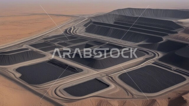 مناجم الفحم الطبيعي العربية، مناطق التنقيب عن الثروات الباطنية، الطبيعة الصخرية وتضاريس السلاسل الجبلية، المرتفعات وقمم الجبال في المملكة العربية السعودية, كميات ضخمة من إنتاج الفحم الوطني