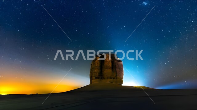 Ancient historical monuments, rock formations and formations, natural sedimentary rocks, rock sculpture in desert areas, places of attraction that attract tourists from all over the world, famous tourist attractions in the Kingdom of Saudi Arabia