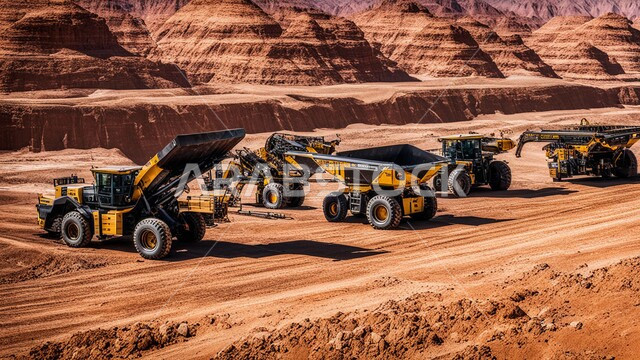 الطبيعة الرملية وتضاريس السلاسل الجبلية في المملكة العربية السعودية، مناطق التنقيب عن الثروات الباطنية الثمينة، مناجم الفحم الطبيعي العربي، الالات والمعدات الضخمة الثقلية في موقع العمل