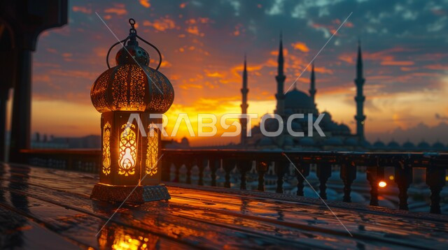 الأجواء الروحانية في الأيام الفضيلة, فانوس معدني مزخرف مضيء, زينة و ديكورات و أنوار الاحتفالات بالمناسبات و الأعياد الدينية الإسلامية, البهجة بقدوم رمضان المبارك, أضواء و مصابيح عربية تقليدية, الاستعداد لاستقبال الشهر الفضيل