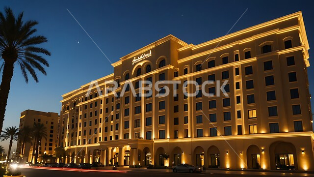 السياحة في المملكة العربية السعودية, الفن الهندسي المعماري لفندق راقي مضيء على الطراز الحديث, الفنادق و المنتجعات السياحية الفاخرة, جذب و استقطاب السياح من أنحاء العالم